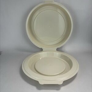 Vintage Pyrex Plastic Pie Keeper Clam Shell Fits CorningWare Or Pyrex Plate 209